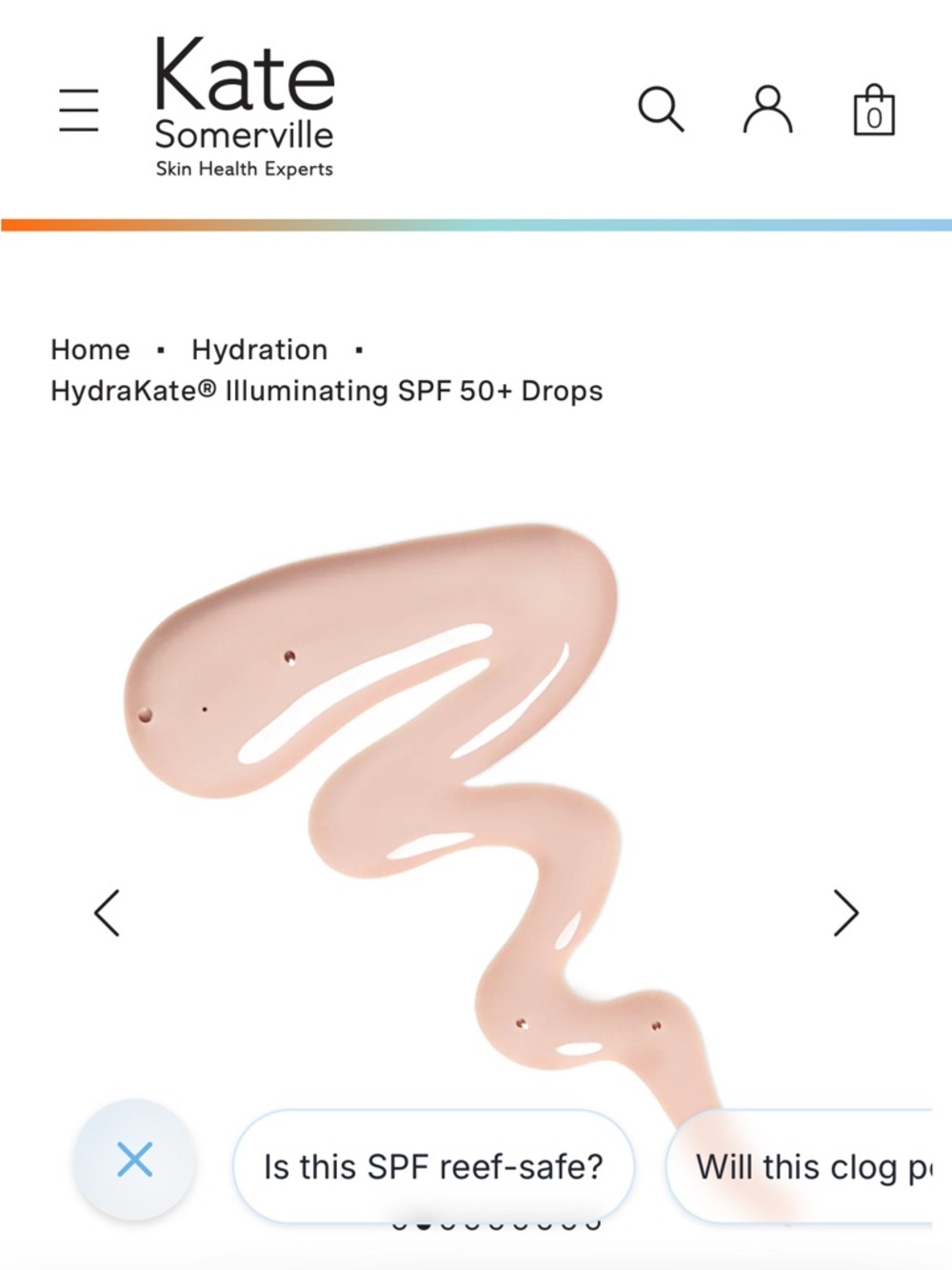 Kate Somerville Hydrakate Illuminating SPF 50+ Drops - NIB - Picture 6 of 12